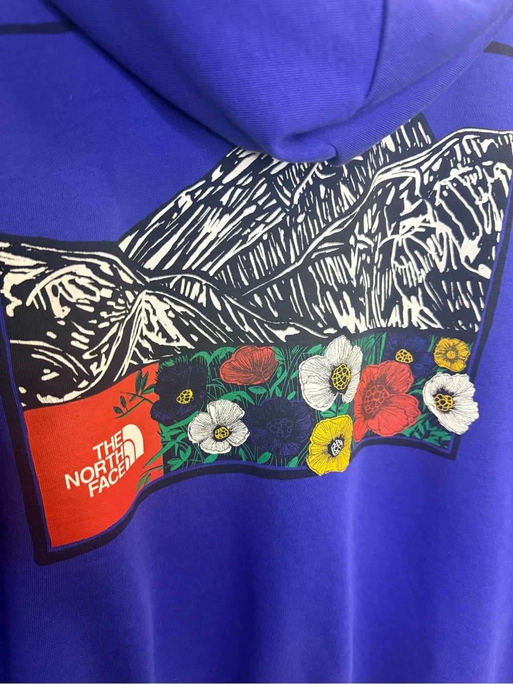 The North Face Men’s Hoodie - Blue/purple large